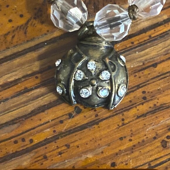 American Eagle Outfitters Gold and Red Beaded Necklace - Picture 8 of 8